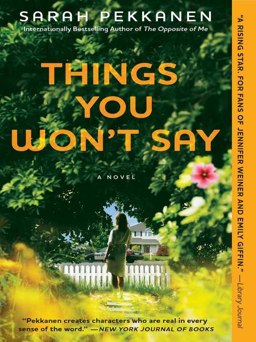 Title details for Things You Won't Say by Sarah Pekkanen - Wait list